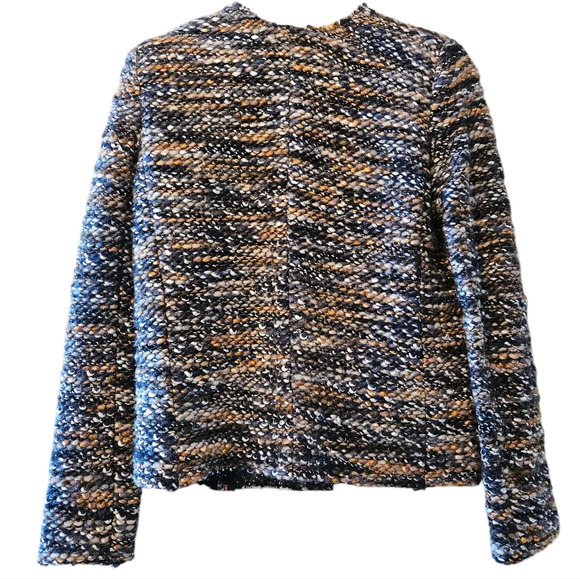 IRO Molly Bouclé Tweed Cropped Wool Blended Classic Jacket Size EU 40 US 8 - Picture 13 of 16